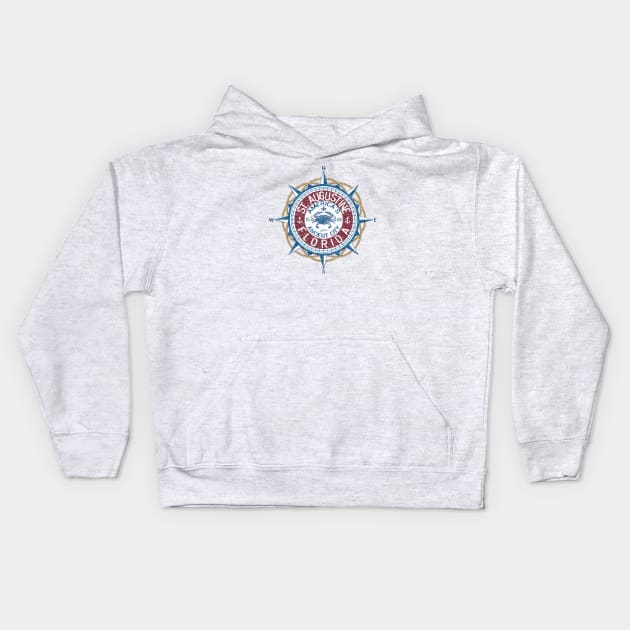 St. Augustine, Florida, America's Ancient City Kids Hoodie by jcombs